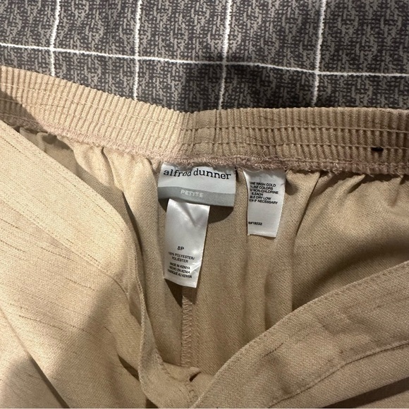 Beige linen waistband pants - Picture 6 of 8